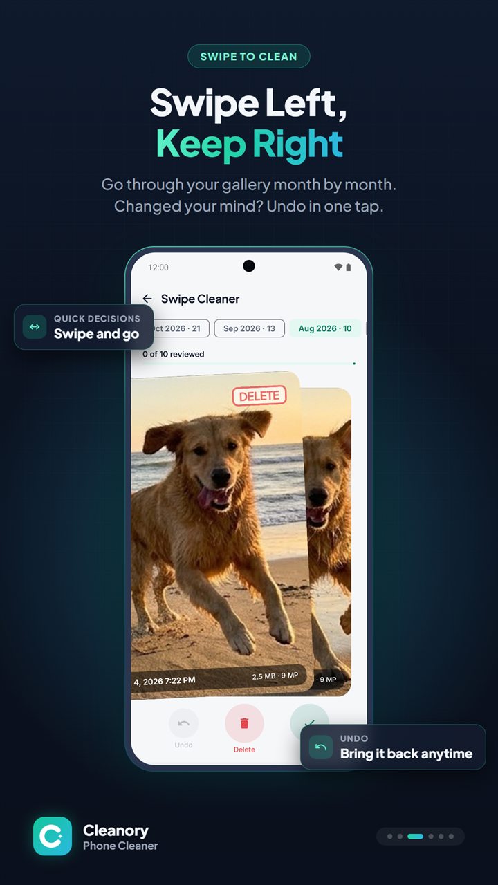 Swipe left, keep right: Swipe Cleaner